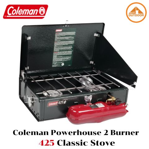Coleman Powerhouse 2 Burner 425 Classic Stove เตานำ้มัน 2 หัวถังแดง Japan Version