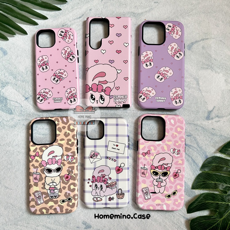 พร้อมส่ง Esther Bunny Bumper Case ลิขสิทธิ์แท้ (15 Pro Max/14 Pro Max/13 Pro Max/S24Ultra/S23Ultra/15 Plus)