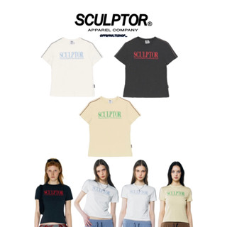 🇰🇷✨ Sculptor Classic Logo Piping Crop Top ✨🇰🇷