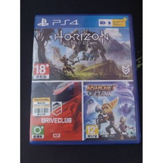 แผ่นแท้ Ps4 มี2 เกมส์ HoriZon zero Dawn และ Driveclub มือ2