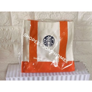 กระเป๋าสะพาย 2023 Stabucks​ Thailand​ Orange Tote Bag 25 Years