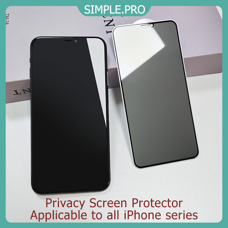 Anti-peep ฟิล์มป้องกันหน้าจอสำหรับ iPhone 16 15 14 13 12 11 Pro Max 7 8 6 6s Plus SE X XR XS 12promax 15plus/16plus 6/6s ราคา ถูกที่สุด ดีลบีเคเค