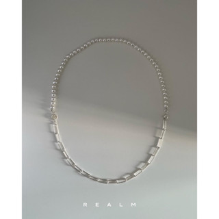 RN Mia (Silver 925 x Shell Pearl Necklace) | สร้อยคอเงินแท้ 925 + ไข่มุกเปลือกหอย