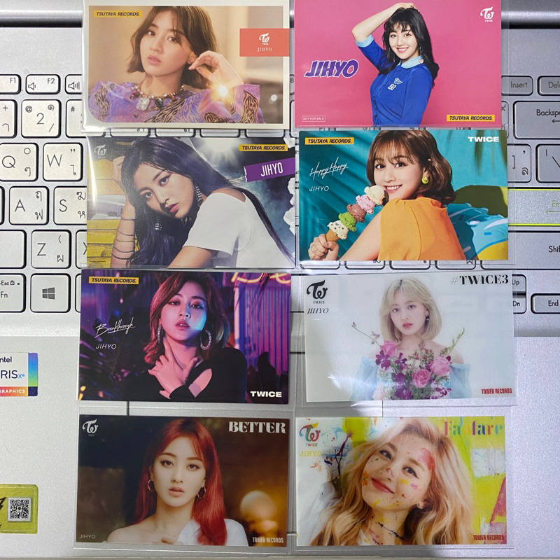 โฟโตการ์ดแถม JIHYO TWICE จาก TSUTAYA และ TOWER RECORDS