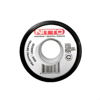 Nitto (นิตโต้) เทปพันเกลียว ขนาด 18mm.x0.15mm.x15mm. (สีดำ)