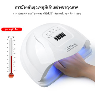 เครื่องเป่าเล็บ 120W พร้อมไฟ LED 36 ดวง ปลั๊ก US สีขาว สําหรับทําเล็บเจล UV DIY