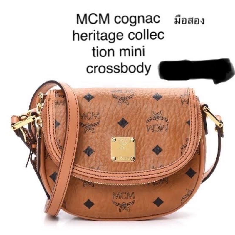 กระเป๋าmcm cognac heritage collec tion mini crossbody