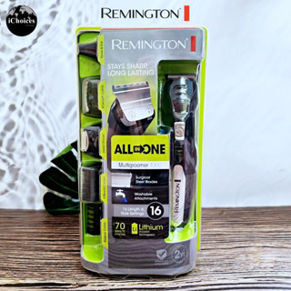 [Remington] All-in-One Multigroomer 4000 Trimmer 9 Pieces, Black/Silver PG6027 เครื่องโกนหนวด เครา แบบไร้สาย