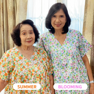 ชุดอยู่บ้าน ชุดนอนผู้ใหญ่ ลาย Flower Summer