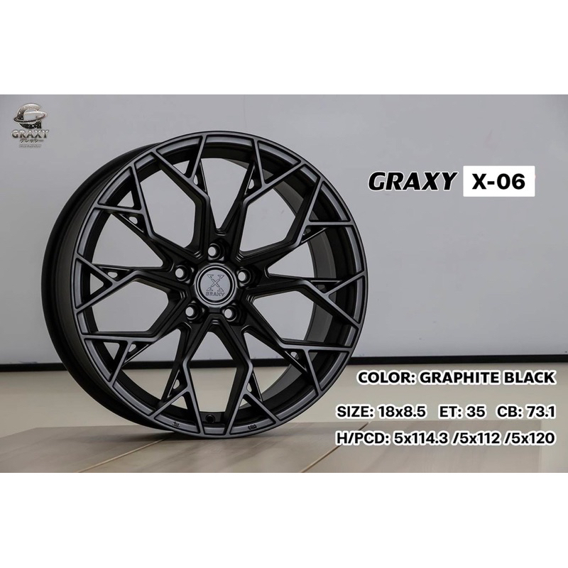 แม็กขอบ18 Graxy X-06 งาน Flowforming 5/112-114 (4วง)