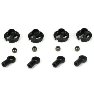 TLR Shock End Set W/ Spring Cups, 12mm Shock: 22/22-4 TLR5095