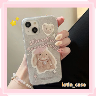 🎁ส่งของขวัญ🎁เคสไอโฟน สำหรับ 11 13 for iPhone Case 14 12 Pro Max น่ารัก น่าสนใจ หมีน้อย กันกระแทก ปกป้อง เคสโทรศัพท์