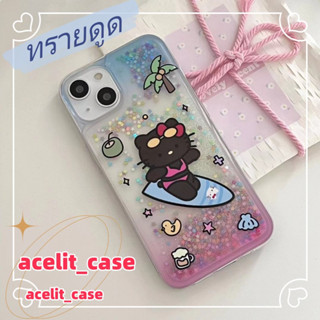 ❤️ส่งของขวัญ❤️ เคสไอโฟน 11 12 13 14 Pro Max HelloKitty ฤดูร้อน มหาสมุทร น่าสนใจ Case for iPhone สไตล์วรรณศิลป์