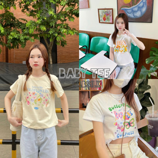 Sistertwo |  “Baby Tee“ (Lab) 💐รวมลายเสื้อครอปทรงพอดีตัวเนื้อผ้า cotton 100%