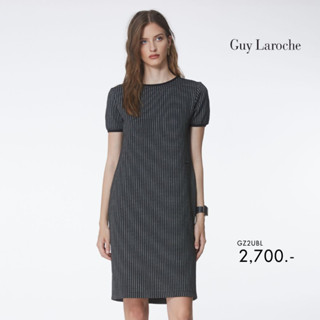 Guy laroche ชุดเดรส เดรสทรงหลวม เนื้อผ้ายืดหยุ่นสูง มีกระเป๋าเจาะข้าง (GZ2UBL)