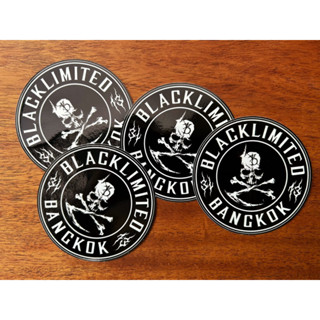 Blacklimited Circle skull sticker