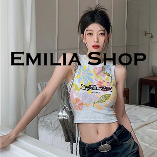 EMILIA SHOP  เสื้อยืด เสื้อครอป เสื้อผ้าแฟชั่นผู้หญิง สไตล์เกาหลี 2023 ใหม่  สไตล์เกาหลี Beautiful Stylish Chic A29J1LL 36Z230909