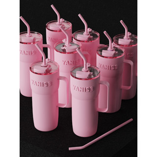 แก้วน้ำเก็บอุณหภูมิYANIS3 แก้วน้ำเก็บความเย็น-ร้อนขนาดใหญ่1600ml มีหูถือหูจับให้ด้านข้าง เก็บร้อน-เก็บเย็นได้นาน 12-24ชม