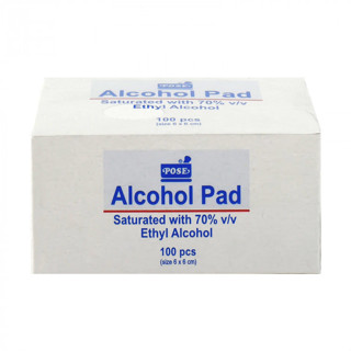 Alcohol pad POST (6x6cm.) (100ชิ้น/กล่อง)