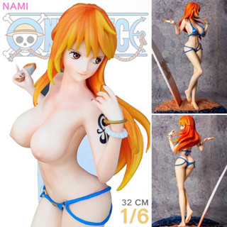 SkyTube Resin Statue One Piece วันพีซ เต็มพิกัดสลัดจอมลุย วันพีช O Nami นามิ กลุ่มโจรสลัดหมวกฟาง ชุดว่ายน้ำ Swimsuit 1/6