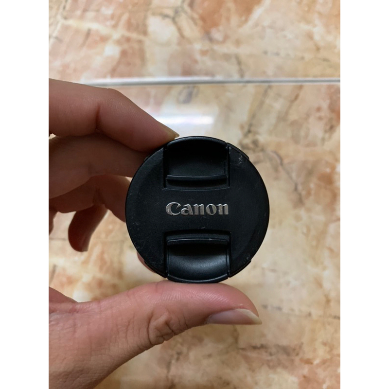 Lens cap E-49 ของแท้ สำหรับ Canon 50 1.8 STM สภาพไม่สวย