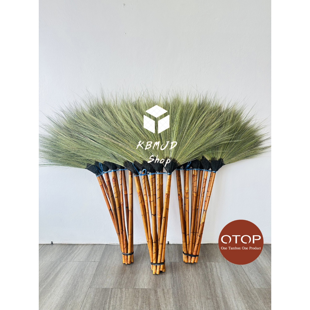 ไม้กวาดดอกหญ้า ด้ามไม้ คุณภาพดี สินค้าโอทอป อำเภอเวียงป่าเป้า จังหวัดเชียงราย (1ด้าม) - รูปที่ 4