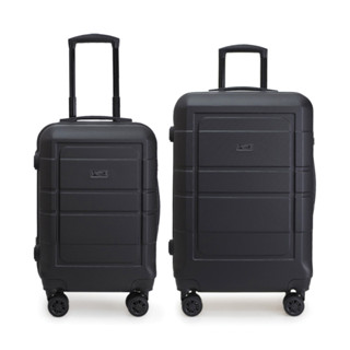 (2 ใบ)HQ LUGGAGE เซ็ตกระเป๋าเดินทาง ABS ขนาด 20+24 นิ้ว ระบบล็อค TSA ล้อคู่ 360 ํ รุ่น 8853