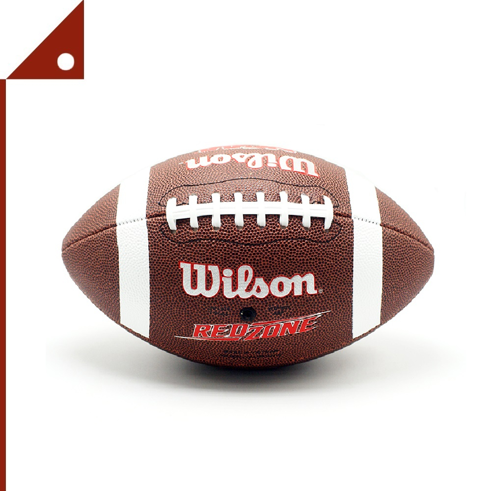 Wilson : WLSWTF1570ID* ลูกบอลกีฬาอเมริกันฟุตบอล NCAA Red Zone Series Composite Football - Official S