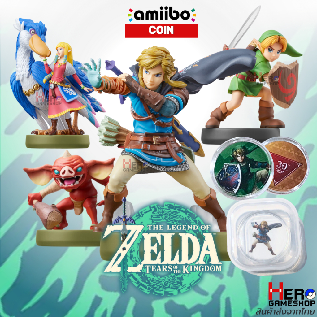 [Amiibo Coin] "LINK" Zelda Tears Of The Kingdom Coin NFC Nintendo switch อะมิโบ้ เซลด้า / Link อะมิโ