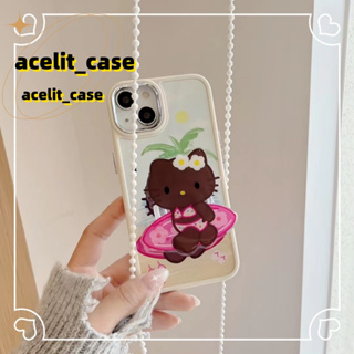 ❤️ส่งของขวัญ❤️ เคสไอโฟน 11 12 13 14 Pro Max การ์ตูน ความนิยม HelloKitty แฟชั่น ฤดูร้อน Case for iPhone สไตล์วรรณศิลป์