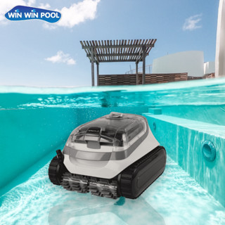 QB600 ROBOTIC POOL CLEANER หุ่นยนต์ทำความสะอาดสระ (รับประกัน 1 ปี) เหมาะสำหรับสระบ้าน มาพร้อมสายเคเบิ้ล 15 เมตร