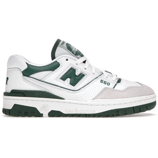 งานจริง100% รองเท้าผ้าใบ New Balance 550 White/Green