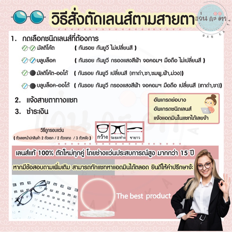 กรอบแว่นตา ตัดเลนส์ Titanium IP 22052 แว่นสายตา กรองแสง ออโต้ บลูบล็อค เปลี่ยนสี ตัดเลนส์สายตา - รูปที่ 3