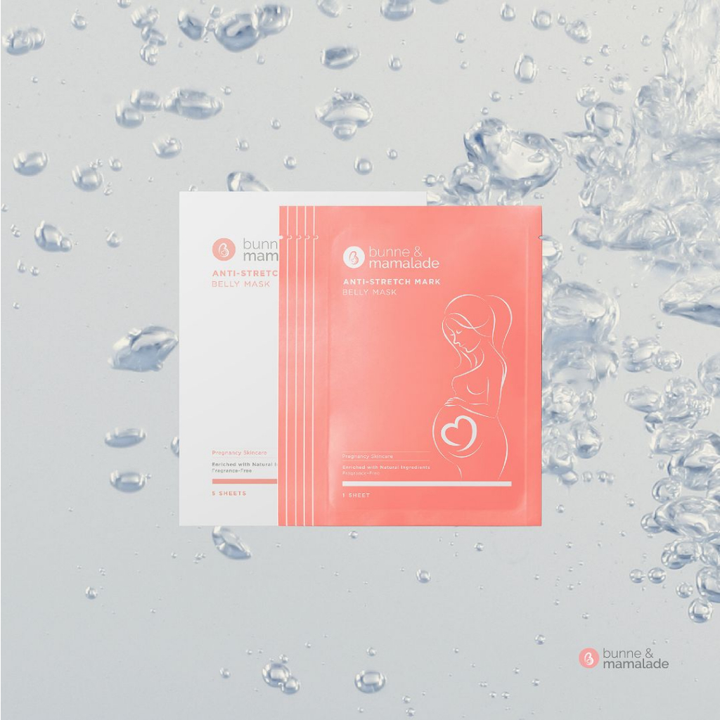 Bunne & Mamalade Anti-Stretch Mark Belly Mask บันเน่แอนด์มามาเลด แผ่นมาสก์บำรุงผิวหน้าท้อง
