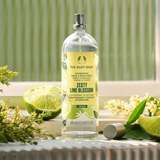 THE BODY SHOP ZESTY LIME BLOSSOM HYDRATING FACE &amp; BODY MIST 100ML