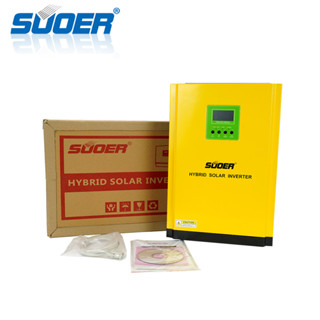 **ราคาสุดคุ้ม**3200W Suoer VMS-3K-24V Pure Sine Wave Hybrid Solar Inverter MPPT 80A Working without Battery