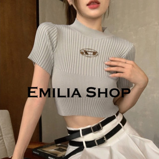 EMILIA SHOP  เสื้อยืด เสื้อครอป เสื้อผ้าแฟชั่นผู้หญิง สไตล์เกาหลี 2023 ใหม่  ins คุณภาพสูง High quality สวยงาม A29J1NN 36Z230909