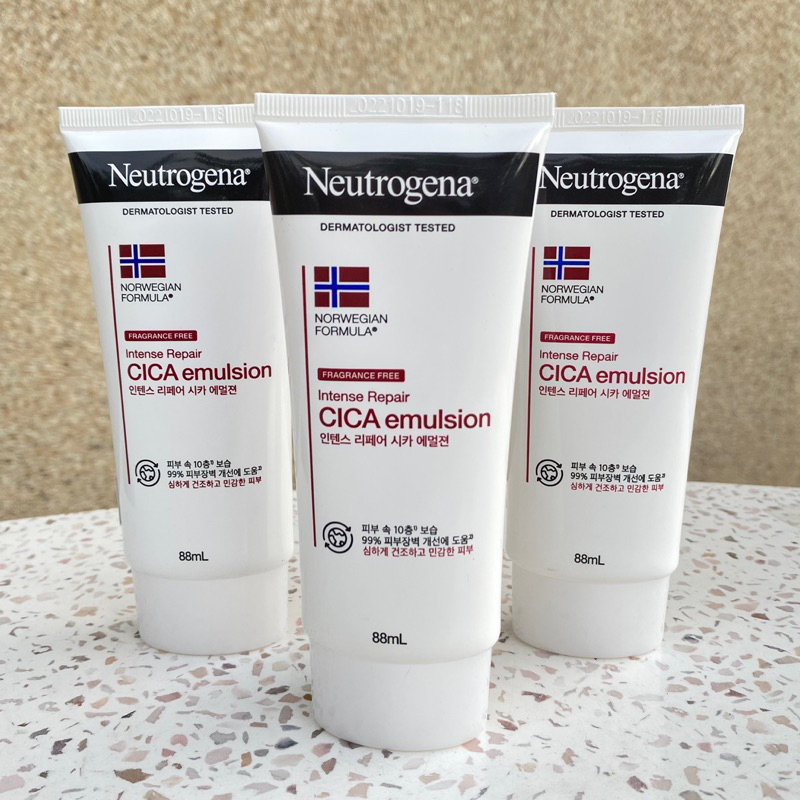✅ สินค้าใหม่ / พร้อมส่ง  🌸 Neutrogena  Cica Emulsion 88 ml.