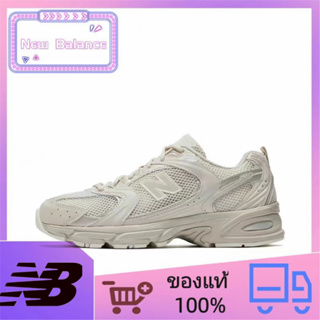 ของแท้ 100% New Balance NB 530 รองเท้าวิ่งระบายอากาศดูดซับแรงกระแทกสบาย ๆ สำหรับผู้ชายและผู้หญิงสีชานมอ่อน