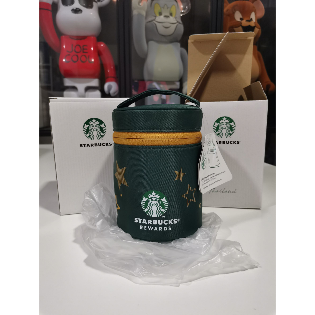 Starbucks Food Jar Thailand กระติกใส่อาหารและเครื่องดื่ม พร้อมกระเป๋าเก็บอุณหภูมิได้ทั้งเย็นและร้อน 400 มล ของใหม่