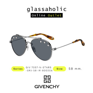 [ลดกระหน่ำ] แว่นกันแดด GIVENCHY รุ่น GIV 7057-S ทรงนักบิน เลนมีลายเท่ๆ สำหรับสายแฟชั่น