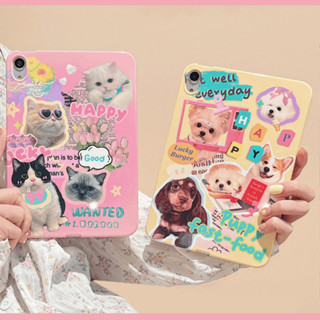 เคสไอแพด Gen10 Air5 Gen9 10.2 สุดน่ารัก แมว หมา เคส ipad case Barbie Pro 11 case iPad Gen8 gen7 gen6 gen5 air1 pro