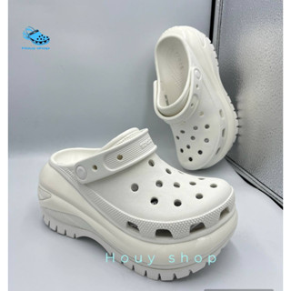 รองเท้าแตะผู้หญิง Crocs Mega Crush Clog ส้นสูง สุดสวย งานดี