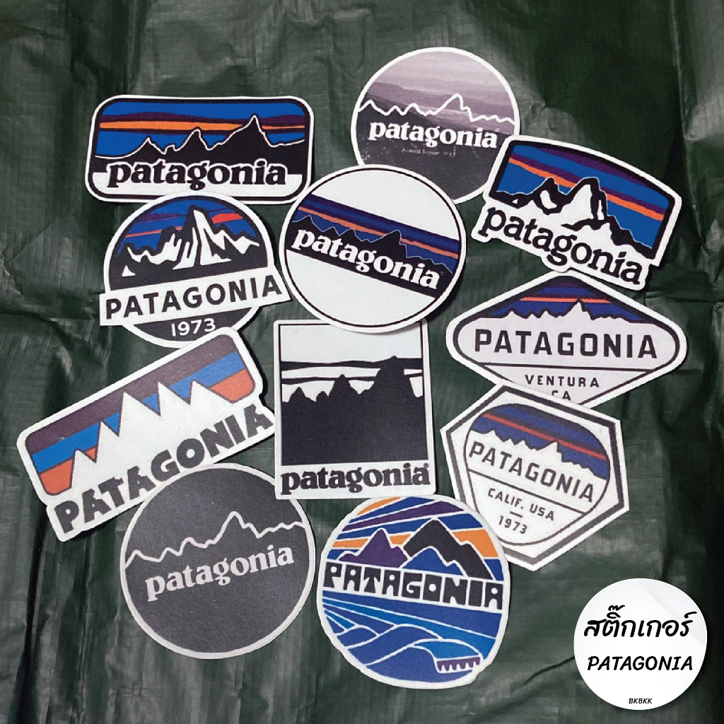 สติกเกอร์ sticker patagonia สายแคมป์ PVC ไดคัท เคลือบกันน้ำ ติดทน ติดเคส ติดรถ ติดกระเป๋าเดินทาง ติดโน้ตบุ๊ค