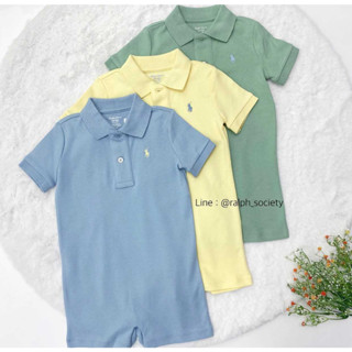 Ralph Lauren soft Cotton Polo Shortall (สีฟ้า)