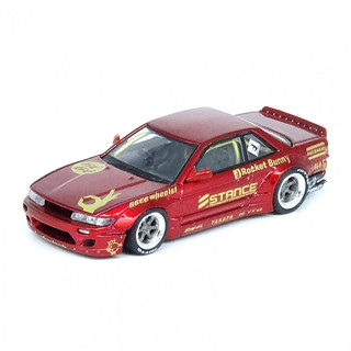 INNO64 1/64 NISSAN SILVIA S13 V2 PANDEM ROCKET BUNNY RED METALIC DIECAST SCALE MODEL CAR