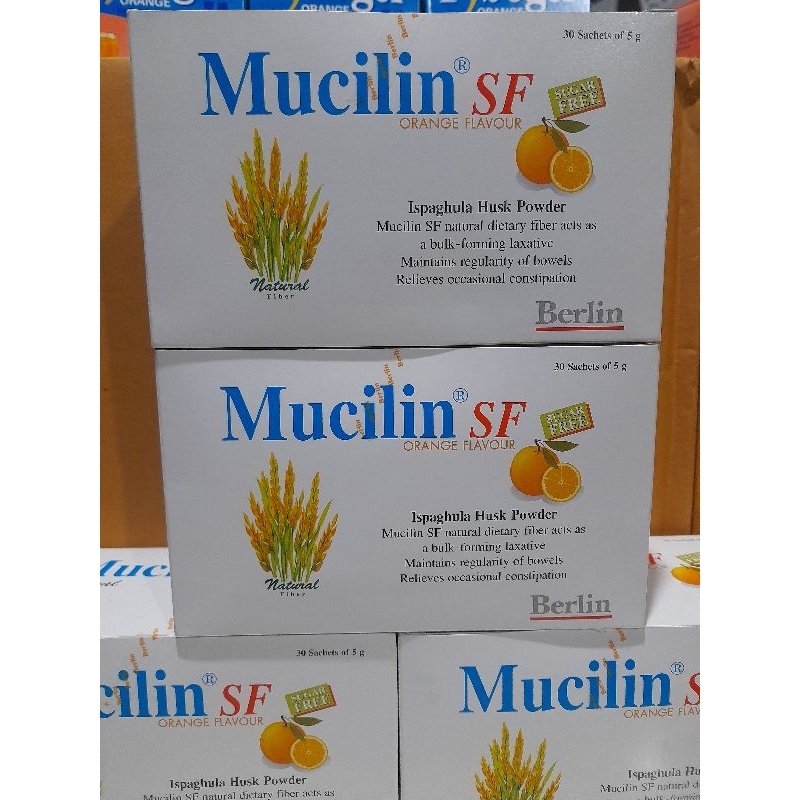Mucilin ไฟเบอร์ธรรมชาติ ขนาด 5 mg 30 ซอง