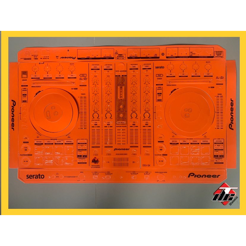 Skin cover dj for DDJ-SX สีส้ม สติกเกอร์ติดเครื่องDJ สีส้ม สำหรับเครื่องเล่นDJ รุ่น DDJ-SX สติกเกอร์