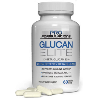 Glucan Elite – 85% Beta 1,3D Glucan 500mg - 60 vcaps