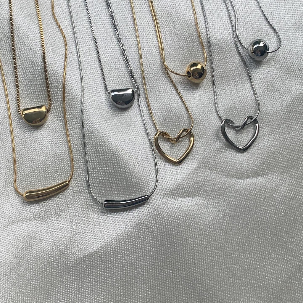 stainless necklace ss23 สร้อยคอสเตนเลสปรับความยาวได้